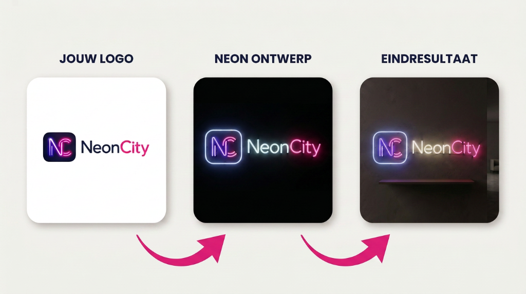 Van logo naar neon bord in 3 stappen